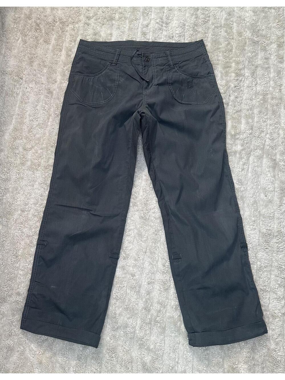 Kuhl Born In The Mountains grey hiking capri pants Size 12 Short gorpcore